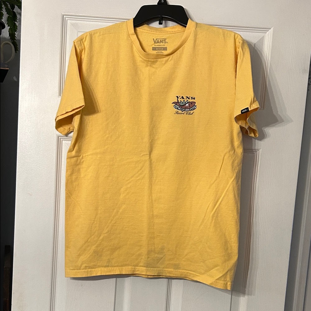 Vans Men's Short Sleeve Yellow Tee